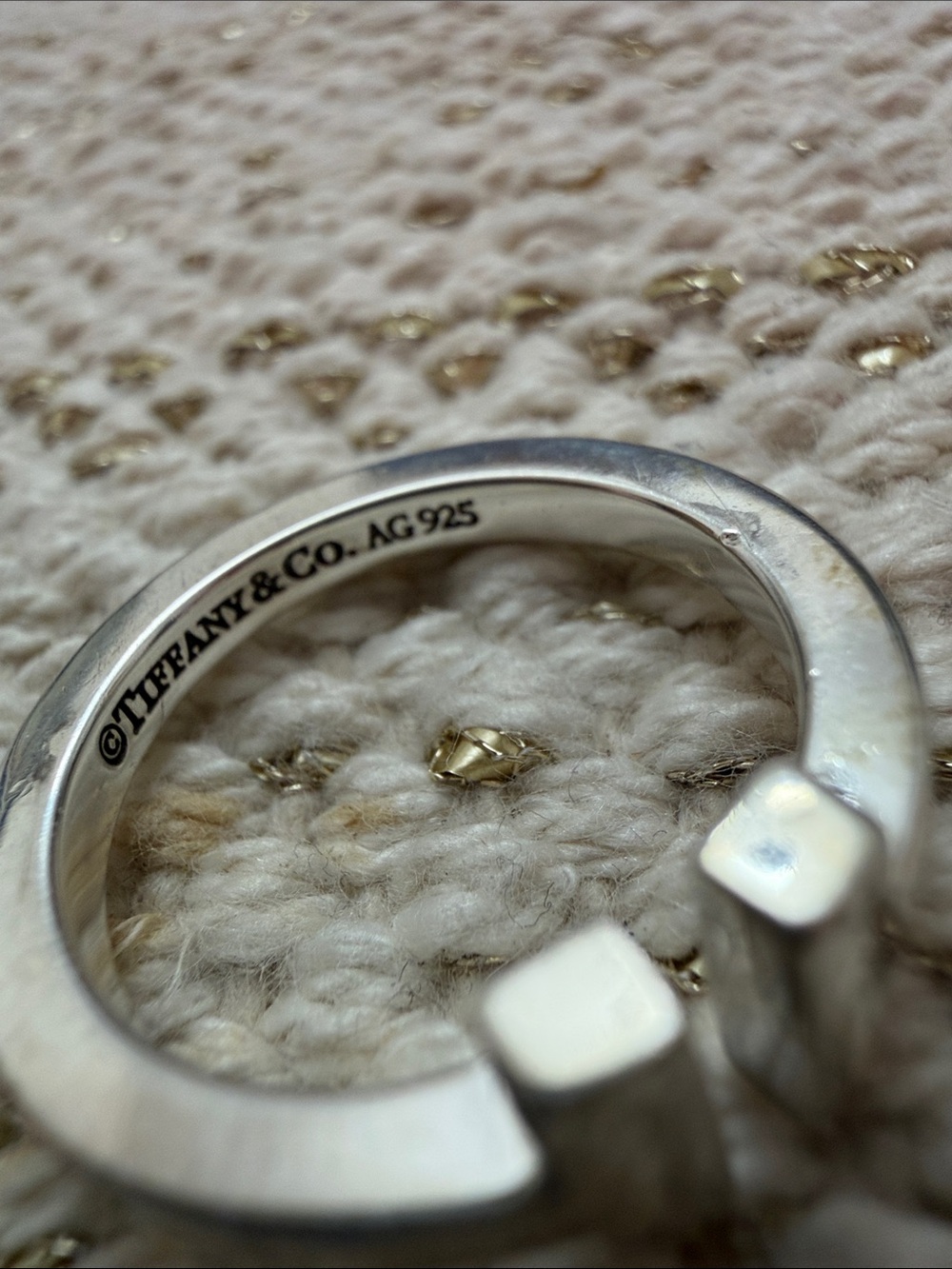 Tiffany & Co. Silver Open-Style women Ring